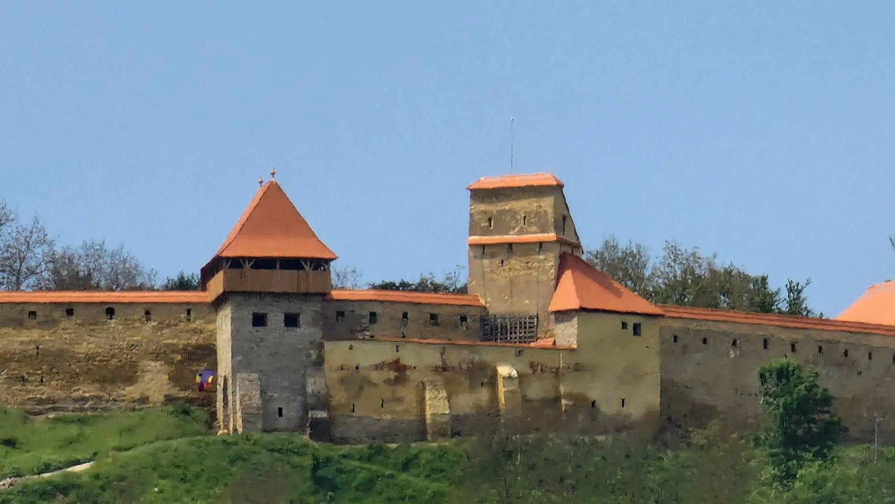 Saschiz Fortress on Burgberg Hill