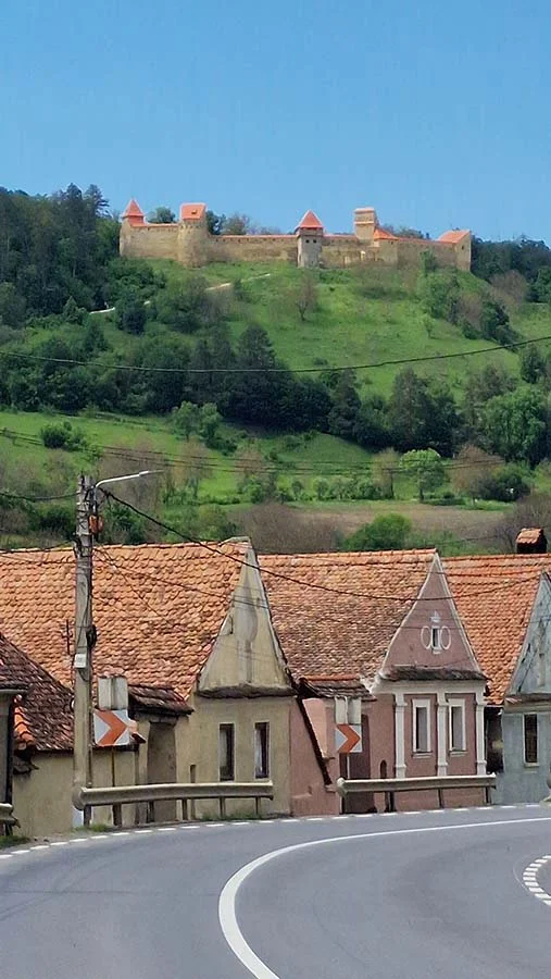 Cetatea Saschiz de pe Dealul Castelului Cetatea Saschiz de pe Dealul Castelului